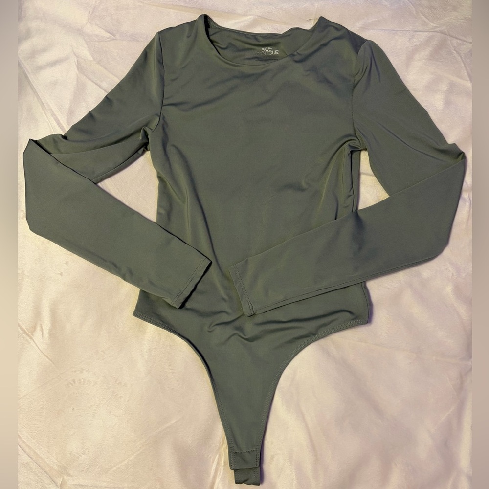 Olive Long Sleeve Bodysuit